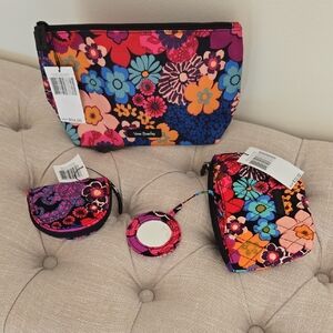 Vera Bradley Multicolor Floral Fiesta Accessory Set